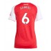Arsenal Gabriel Magalhaes #6 Hjemmedrakt Dame 2025-26 Korte ermer